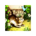 thumbnail image 1 of Homeholiday Peinture Swan/Butterfly Cat/Flower Diamant 5D Broderie en Résine Ronde Strass Décoration Maison, 1 of 8