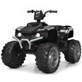 thumbnail image 1 of Gymax 12V Electric Kids Ride On Car ATV 4-Wheeler Quad w/ Music LED Light Black, 1 of 9
