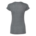 thumbnail image 2 of M&O 3542 T-Shirt à Col en V pour Femmes en Mélange de Luxe, 2 of 2