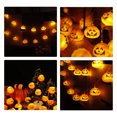 thumbnail image 4 of Mistaha Guirlande Lumineuse Citrouille d'Horreur d'Halloween 10 Pieds 20 LED Citrouille Effrayante Lumières Décoratives Suspendues LED Étanches, 4 of 8