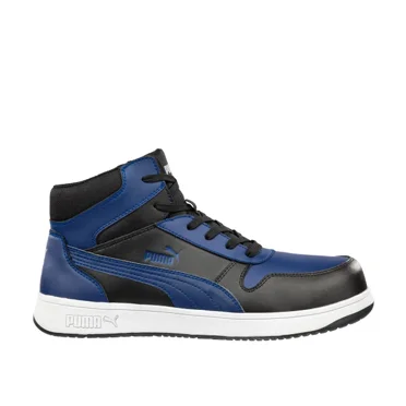 PUMA Safety Men's Frontcourt Mid Composite Toe Work Boot Blue/Black  - 630075