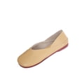 thumbnail image 1 of Khaki Ladies Flats Retro Two Wear Design Round Toe Shallow Mouth Solid Color Comfortable Casual Shoes For Daily Walking Office All Occasions Size 43, 1 of 9