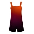 thumbnail image 4 of zanvin Combinaisons Amples pour Femmes, Combinaisons Courtes Décontractées d'Été pour Femmes Salopettes Combinaison Shorts, Orange, 4 of 6