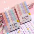 thumbnail image 1 of YAOMOBB Soft Nib Highlighter Pastel Highlighters Set Soft Nib Fluorescent Colors Square Barrel Student Stationery, 1 of 5