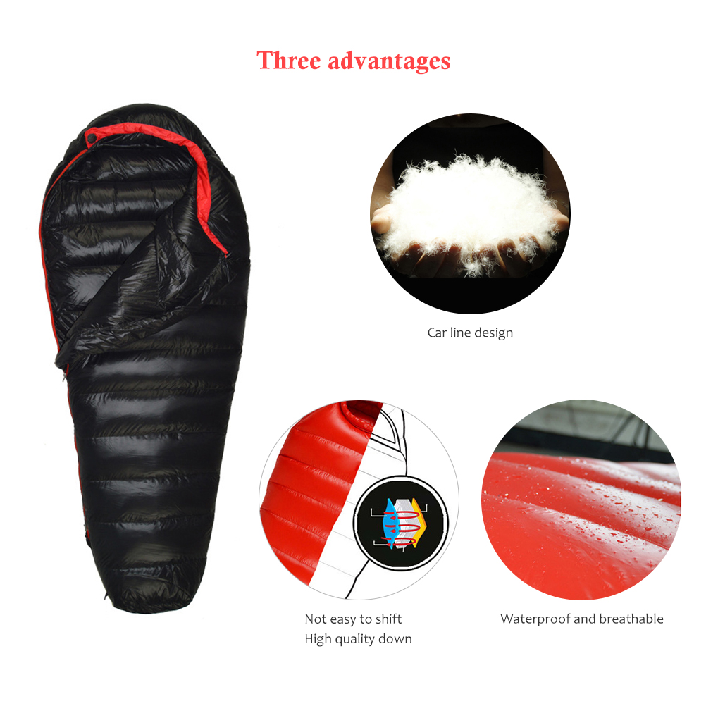 Hydrophobic Down Sleeping Bag Outdoor Down Sleeping Bag Outdoor Hydrophobic Down Sleeping Bag Ultralight Backpacking Mummy Down Sleeping Bag For Hiking And Camping