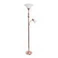 thumbnail image 1 of Elegant Designs 2 Light Mother Daughter Floor Lamp with White Marble Glass, 1 of 6