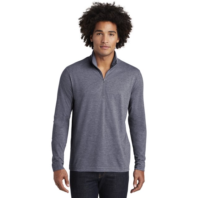 Sport-Tek Men's Tri-Blend Wicking 1/4-Zip Pullover