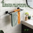 thumbnail image 2 of KOKOSIRI Bathroom Towel Bars 16 Inch Towel Rails Matte Black 40CM Hand Towel Holder for Bath Kitchen Wall Stainless Steel B5005BK-L16, 2 of 9