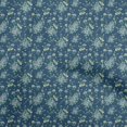 thumbnail image 1 of oneOone Polyester Spandex Blue Fabric Floral Craft Projects Decor Fabric Printed By The Yard 56 Inch Wide, 1 of 4