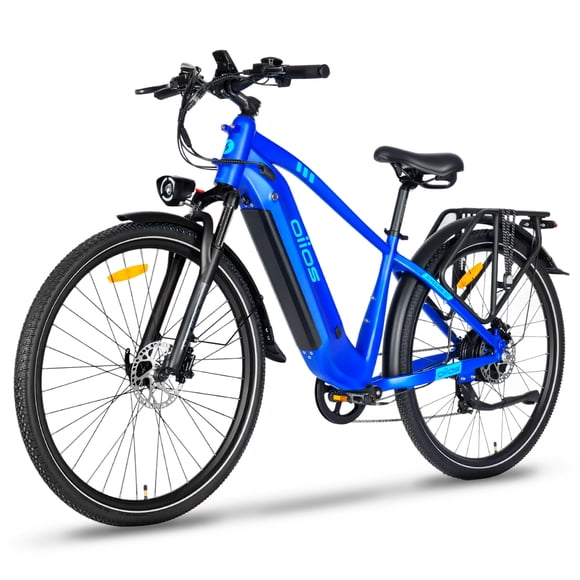 Oiios Cyclon Commuter Electric Bike for Adults - UL Certified 750W 29 in - Up to 125 km Range - Turn Signals Hydraulic Brakes LED Lights - Royal Blue