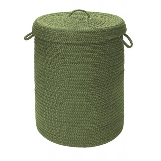 Simply Home Panier Solide Vert Vif 16x16x24 avec Couvercle