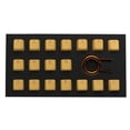 thumbnail image 1 of Tai-Hao Rubber Keycap Set 18 Pieces Diamond Texture Compatible with Cherry MX and Mechanical Keyboards Includes Keycap Puller, Neon Orange, 1 of 4