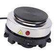 thumbnail image 1 of Small Electric Hot Plate, 500W Stainless Steel 6 Speed Temperature Adjustable Burner with ABS Compact Size for Home Office Camping, 1 of 7