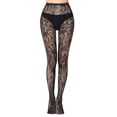 thumbnail image 2 of Penkiiy Fishnet Stockings pour Femmes Femmes Pantalons Aguichant Leggings en Maille Transparente Grande Taille Bas Résille Résille Collants Noirs, 2 of 5