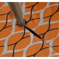 thumbnail image 3 of Vargottam Indoor/OutdoorTablecloth58x120 Inch Rectangle Tablecloth with Umbrella Hole and Zip- Waterproof PatioTableCloths- TableCovers for Backyard RectangularTable- Orange3, 3 of 5