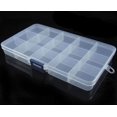 thumbnail image 3 of Tackle Box Small Portable Fishing Box Organizer, 15 Grids Mini Tackle Fishing Tackle Tray Box, Tackle Tray Clear Plastic Storage Box with Dividers Sorting Snackle Box,Clearance Sale, 3 of 6