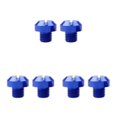 thumbnail image 4 of maskred 2 Pcs M10x1.25 Rearview Mirrors Thread Screw Bolts Plug Hole Blue Positive 10mm 3Set, 4 of 6