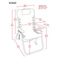 thumbnail image 4 of Rio Beach Hi-Boy 17" Seat Height 4-Position Lace-Up Suspension Folding Backpack Beach Chair, Stripe, 4 of 8