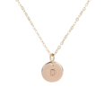 thumbnail image 1 of Collier Pendentif Rond en Forme de Pièce Alphabet Disque Chaîne de Cou Collier Femme Chandail Fille Cadeau Femme Bijoux, 1 of 8