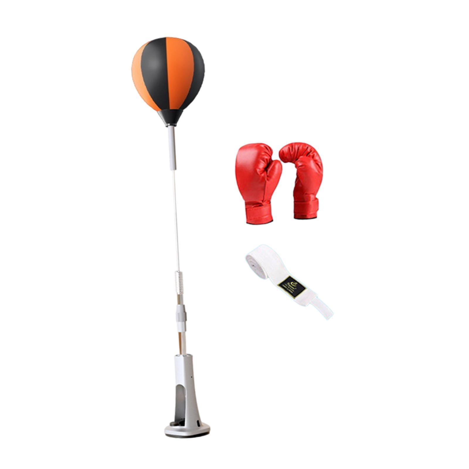 koolsoo Balle de Réaction de Boxe Sac de Frappe de Boxe Ajustable pour Exercice Mma Entraînement pour Enfants avec Gants