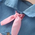 thumbnail image 3 of LEEy-world Cadeaux pour Bébé Fille Tout-Petits Enfants Bébés Filles Dashiki Style Traditionnel Manches Courtes Col Rond Robe Ankara Princesse Robes Ensembles, Rose, 3 of 4