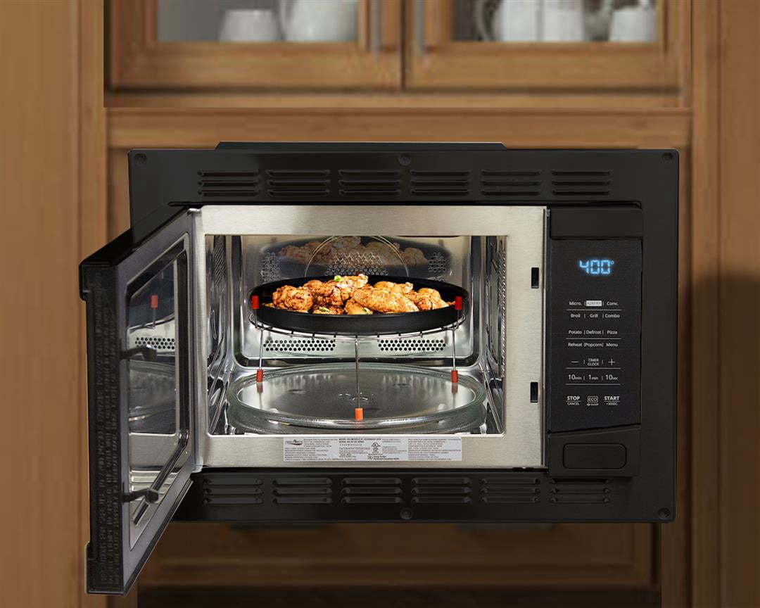 LaSalle Bristol Microwave Oven 520EC028ABMRS1R High Pointe; Model EC028ABMRS1R; 1.0 Cubic Foot Capacity; 1000 Watt; Air Fryer And Convection; Black; 120 Volt; Trim Kit Sold Separately