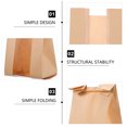 thumbnail image 3 of MasteelfCA 50pcs Kraft Paper Bags Bake Bread Bags Toast Storage Pouches Bread Wrapping Bags, 3 of 7