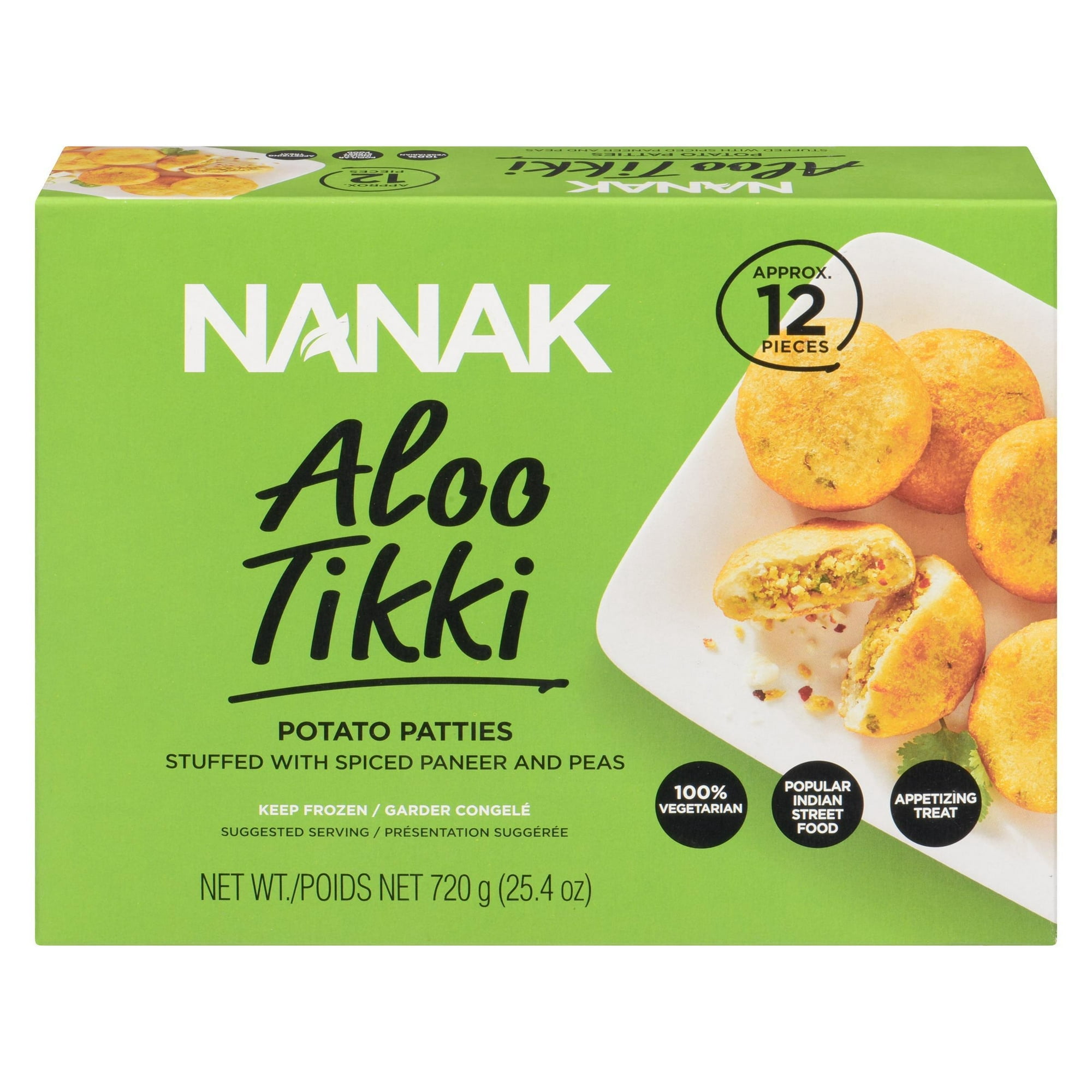 Nanak Aloo Tikki - hors-D'œuvre Surgelé 720 g