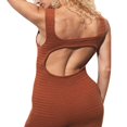 thumbnail image 3 of Robes Moulantes pour Femmes Été Tricot Creux Out Nuit Midi Maxi Robe Sans Manches Longue Coupe Robe, 3 of 6