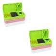 thumbnail image 3 of Transemion Household Portable Pill Storage Box Splitter Outdoor Hiking Camping Tablets Organizer Adults Case Container Green 2Set, 3 of 6
