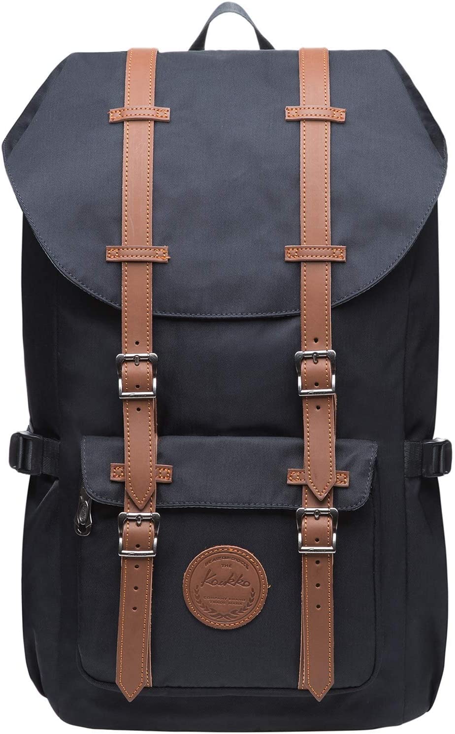 KAUKKO Laptop Outdoor Backpack, Traveling Rucksack Fits 15.6 Inch Laptop(5-11-BLACK)