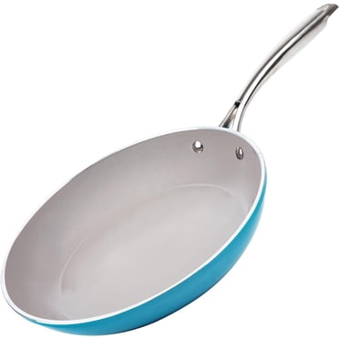 Gotham Steel Bleu Océan 12 pouces poêle à frire céramique antiadhésive allant au four lavable au lave-vaisselle