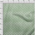 thumbnail image 3 of oneOone Rayon Green Fabric Asian Dabu Sewing Material Print Fabric By The Yard 56 Inch Wide, 3 of 4