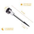 thumbnail image 1 of 1pc Stainless Steel Solar LED Lawn spike landscape lamp; Lamp IP44 Level Outdoor Garden Pathway Landscape Lamp, 1 of 8