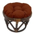 thumbnail image 1 of 18-inch Round Spun Polyester Tufted Footstool Cushion, 1 of 3