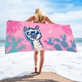 thumbnail image 2 of TopLLC Microfiber Beach Towel, Oversized Cute Animal Pattern Sand-Free Beach Towel, Thin Lightweight Absorbent Quick Dry Pool Towels Soft Breathable Travel Bath Towel for Adults Kids(30"x59"), 2 of 5
