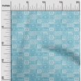 thumbnail image 1 of oneOone Viscose Chiffon Turquoise Blue Fabric Geometric African Sewing Craft Projects Fabric Prints By Yard 42 Inch Wide, 1 of 1