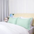 thumbnail image 2 of 2 Pcs Spa Blue Pillow Shams 1800 SERIES Microfiber Standard Oxford Pillowcases, 2 of 2