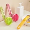 thumbnail image 3 of Hearth & Gear Pet Bath Brush Long Handle Grooming Brush With Shampoo Dispenser | Soft Silicone Cleaning Brush For Cats Dogs Rabbits | Liquid Adding Pet Massage Brush For Bathing Showering Pet Vacuum, 3 of 3