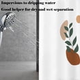 thumbnail image 4 of EGNMCR Style Rétro Abstrait Shower Curtain Boho Arche Soleil Beige Moderne Minimaliste Baignoires Maison Salle de Bain Rideau Ensemble de Décoration avec 12 Crochets, 4 of 7