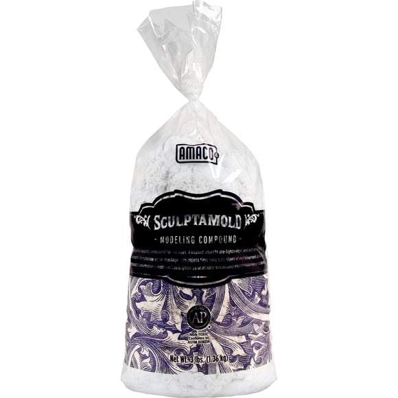 Amaco Sculptamold Modeling Compound 3lb-White - 41821C