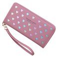 thumbnail image 1 of Portefeuille Femme Grande Capacité Cœur Tout-Aller Mode Porte-Cartes Pochette, 1 of 8