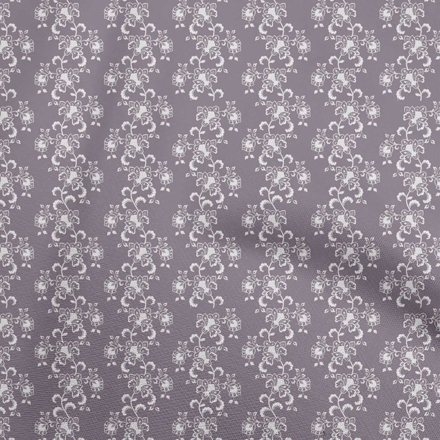 oneOone Georgette Viscose Wine Fabric Asian Block Sewing Material Print Fabric By The Yard 42 Inch Wide