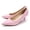 Pink, variant on Woobling Women Comfort Heels Work Anti-Slip Sexy Dress Shoes Fashion Pumps Nude 5.5