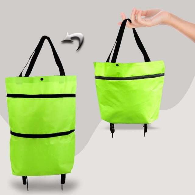 Cqxid Tool Bag Under $10 Shopping Trolley Bag Portable Multifunction Folable Tote Bag Shopping Cart Reusable Grocery Bags With Wheels Rolling Grocery Cart