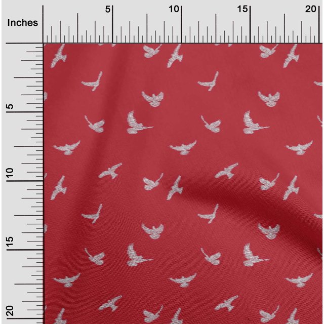 oneOone Cotton Flex Fabric Bird Ikat Printed Craft Fabric BTY 40 Inch Wide