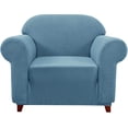 thumbnail image 1 of Subrtex 1-Piece Stretch Sofa Slipcover Non Slip Couch Cover, Texture Grid Pattern, 1 of 6