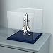 thumbnail image 3 of Acrylic Display Case with Navy Blue Velvet Base, Simple Self-Assembly Clear Acrylic Display Box with Lid, 6 Inch Cube Countertop Box for Collectibles, Home Organization (6x6x6 inch), 3 of 3