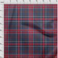 thumbnail image 3 of oneOone Organic Cotton Poplin Twill Fabric Madras Check Print Sewing Fabric BTY 42 Inch Wide, 3 of 4