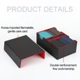 thumbnail image 4 of lionlar Card Storage Case Holder Double-Sleeved Multifunctional Holds 400+ Multiple Uses Black Red, 4 of 9